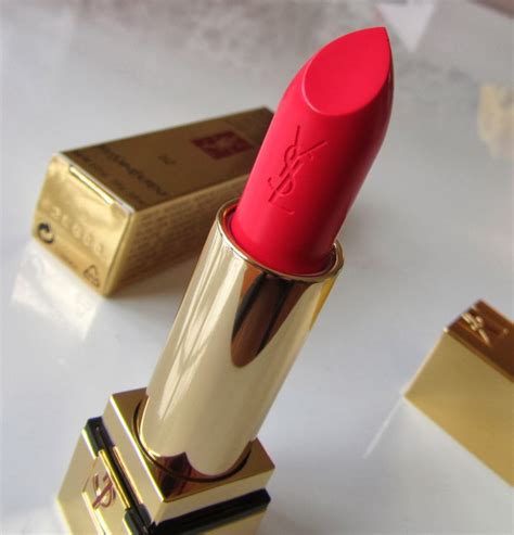 ysl rouge couture 52 rosy coral|YSL rouge rose 52 review.